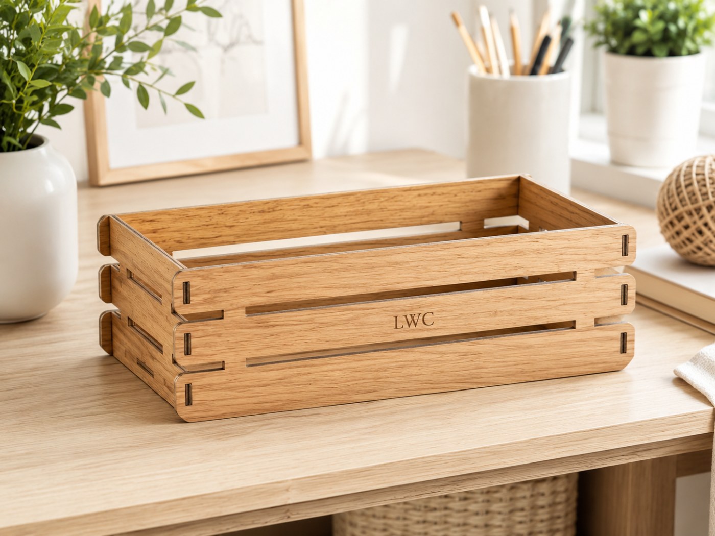 Laser-cut wooden packaging box by LaserWoodCraft