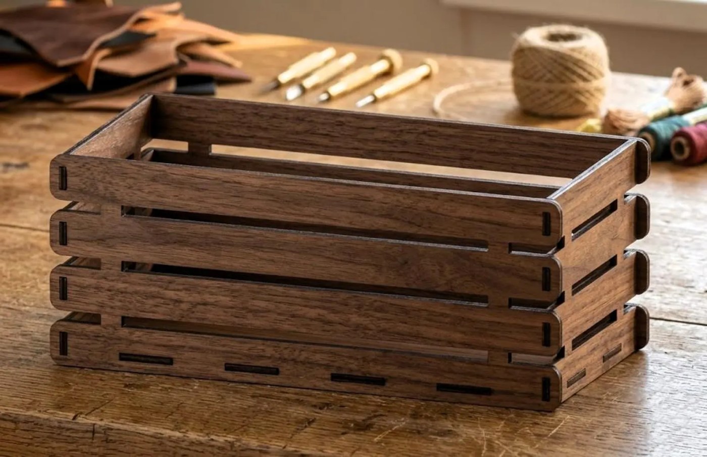 Custom wooden gift box by LaserWoodCraft