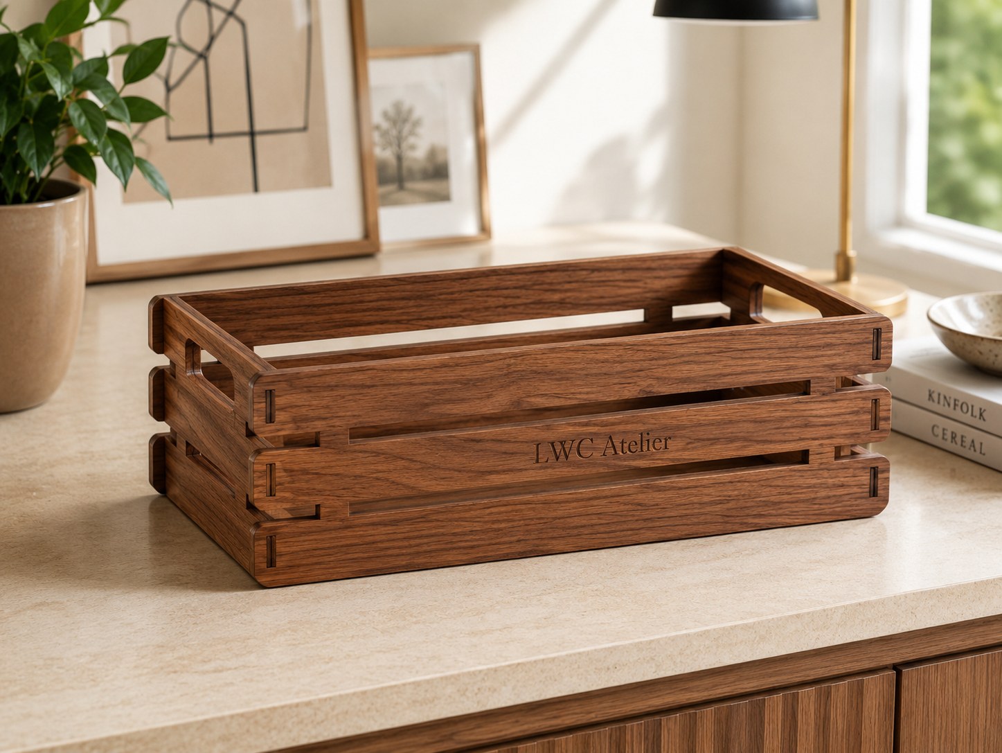 Personalized Wooden Storage Crate
