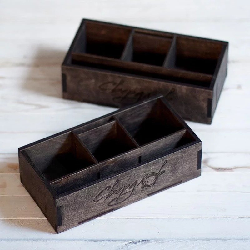 Premium wooden napkin organizer for restaurants and bars — birch plywood — LaserWoodCraft